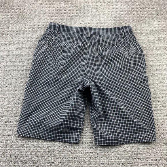PUMA Golf Shorts Men 32 Gray Checkered Chino Short Pants Outdoor Casual Pocket - Picture 5 of 11